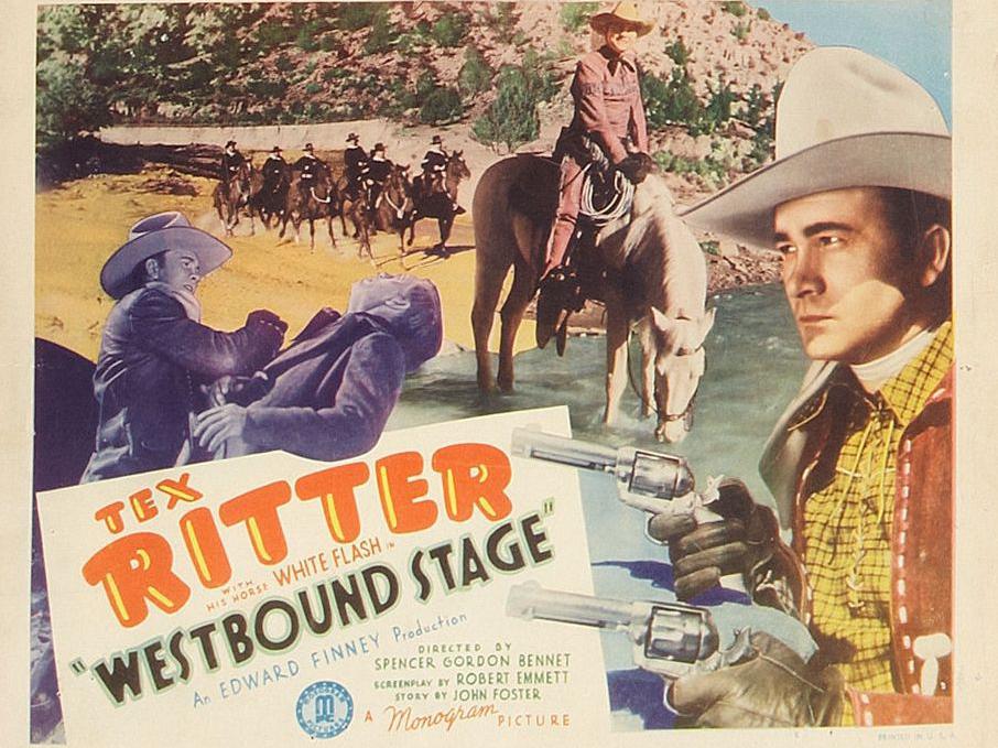1939 Movie, WESTBOUND STAGE, starring Tex Ritter