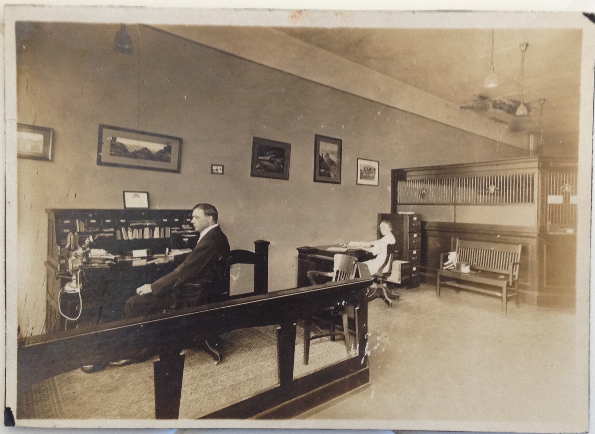 Wells Fargo & Co.'s Express Agency Office interior 