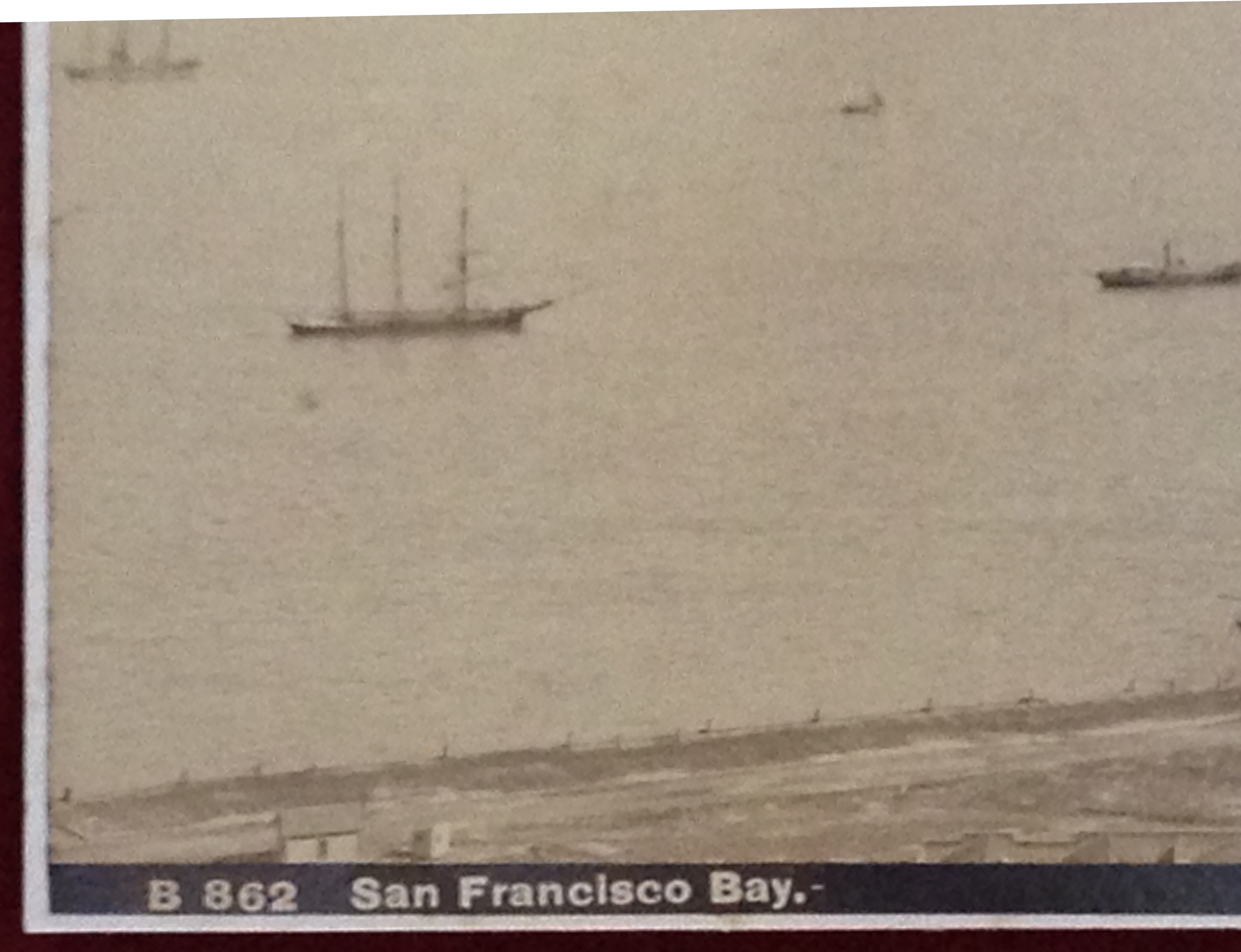 Photo of San Francisco Harbor c1865