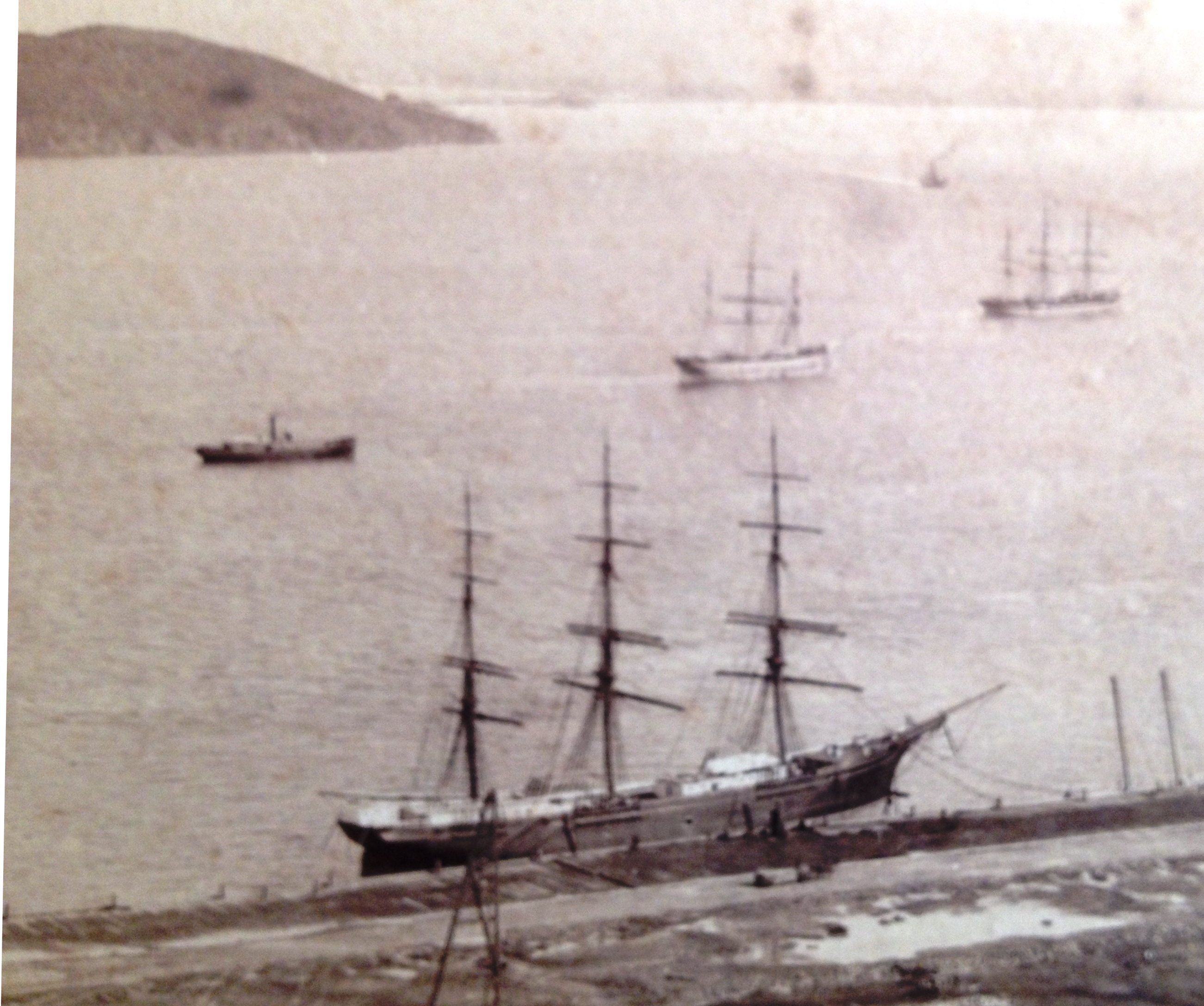 Photo of San Francisco Harbor c1865